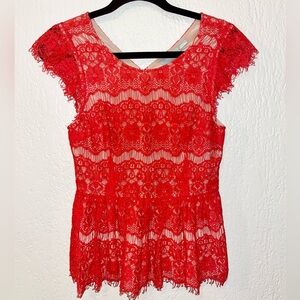MAEVE BLOUSE RED, SZ: XS